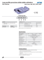 HLF SERIES: LOW PROFILE PRECISION SLIDE TABLE CYLINDERS